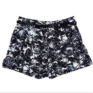 H&M Floral Shorts with Belt
